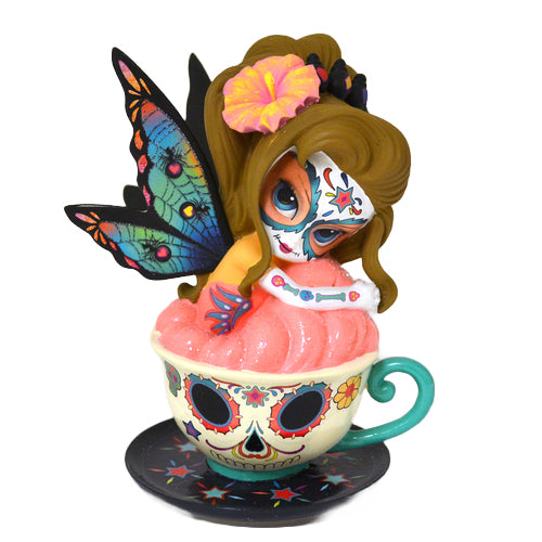 The Hamilton Collection Jasmine Becket-Griffith Relaxing Rose Ella Tea w/ The Spirits Figurine - RCE Global Solutions