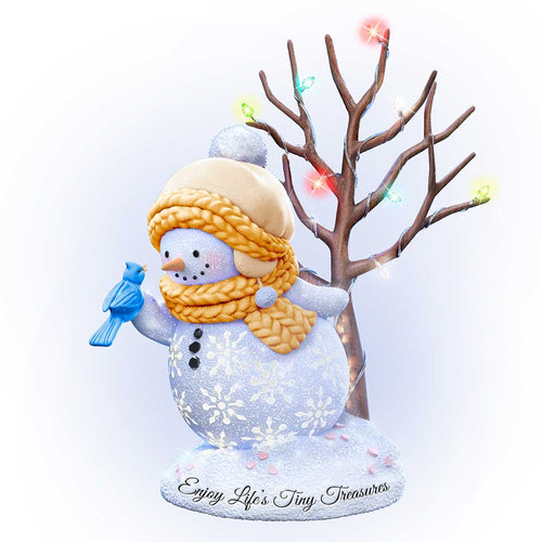 Bradford Exchange Sparkle Delights Snowman Sculpture - Enjoy Life's Treasure #3 - RCE Global Solutions