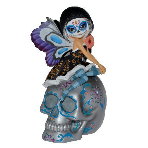 The Hamilton Collection Spirit of the Virtuous Prom Sugar Skull Fairy Figurine Jasmine Becket-Griffith 6"-Inches