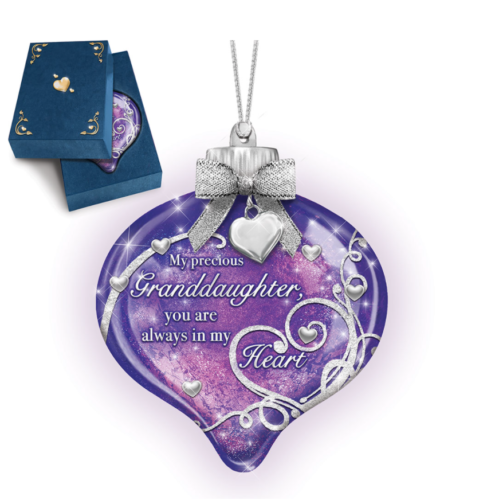 Bradford Exchange My Precious Granddaughter Illuminated Glass Ornament - RCE Global Solutions