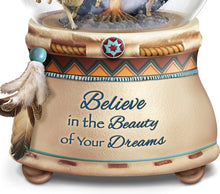 Load image into Gallery viewer, The Bradford Exchange Robin Koni Mystical Dreams Wolf Art Light Up Glitter Globe - RCE Global Solutions
