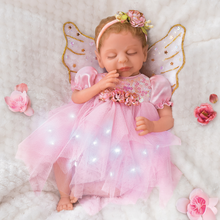 Load image into Gallery viewer, The Ashton - Drake Galleries Dream Blossom Silicone Fairy Baby Doll with Illuminated Outfit Poseable &amp; Handcrafted TrueTouch® Authentic Silicone Skin Baby Girl Doll by Ina Volprich 13.5&quot;-Inches - RCE Global Solutions
