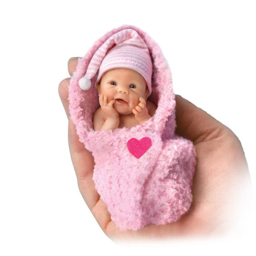 The Ashton - Drake Galleries Bundle Of Love Issue #1 Hand-Painted Lifelike Pint-Sized Sweet-As-Can-Be Babies Miniature Baby Doll by Sherry Rawn 4-inches - RCE Global Solutions