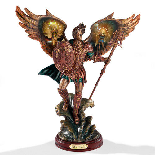 ANANIEL ANGEL RAIN OF GOD Bronze Colour Archangel Figurine Bradford Exchange - RCE Global Solutions