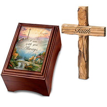 Load image into Gallery viewer, The Bradford Exchange Thomas Kinkade Holy Land Olive Wood Cross and Keepsake Box - RCE Global Solutions
