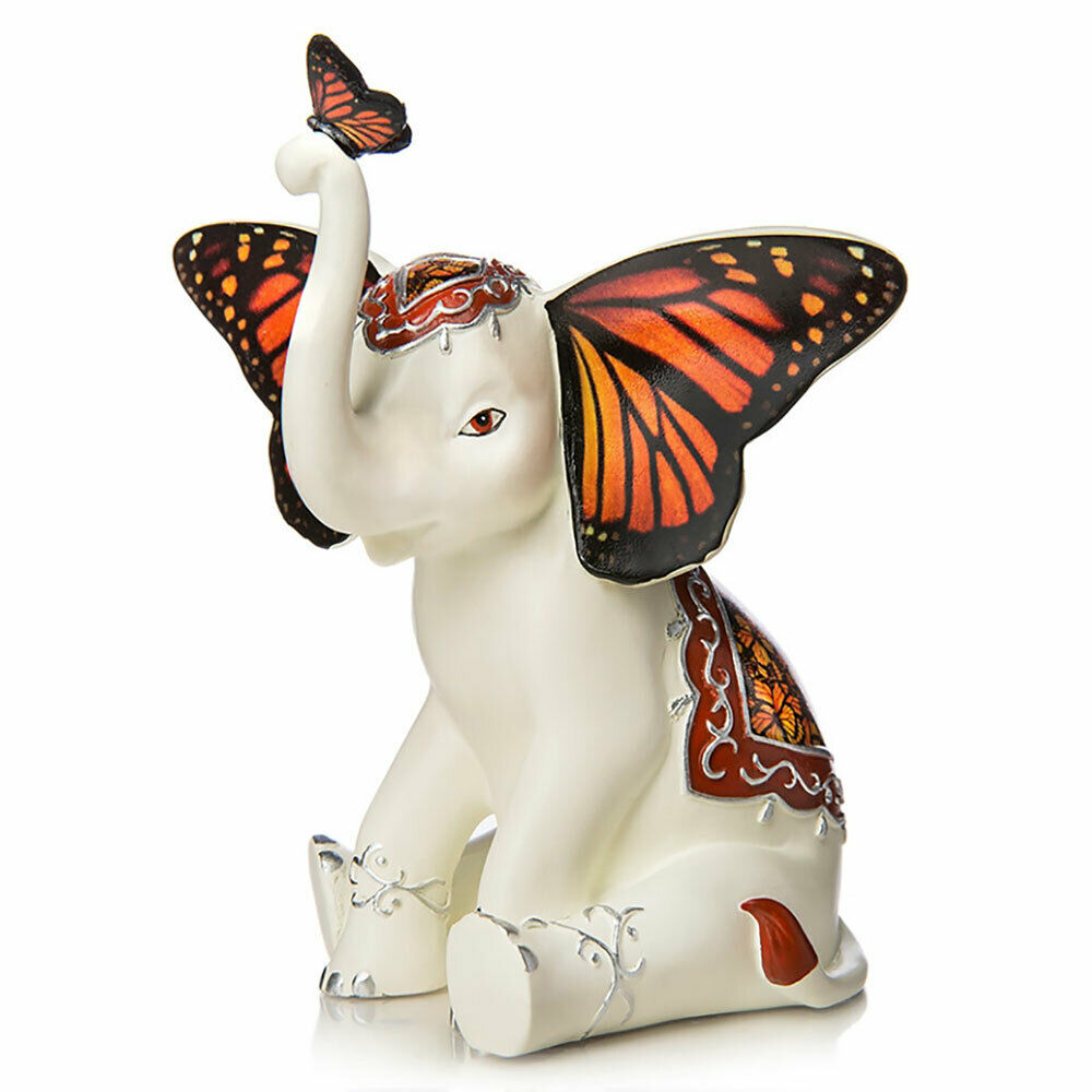 The Hamilton Collection Magical Monarch Butterfly and Elephant Figurine - RCE Global Solutions