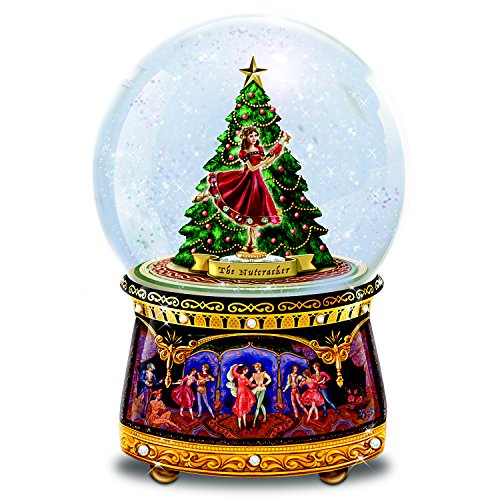 The Bradford Exchange Clara and Nutcracker Musical Glitter Globe Plays Dance of The Sugar Plum Fairy - RCE Global Solutions