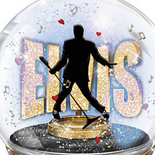 Load image into Gallery viewer, The Bradford Exchange Elvis Presley Burning Love Musical Glitter Globe Plays Elvis&#39;s Voice and Song #1 - RCE Global Solutions
