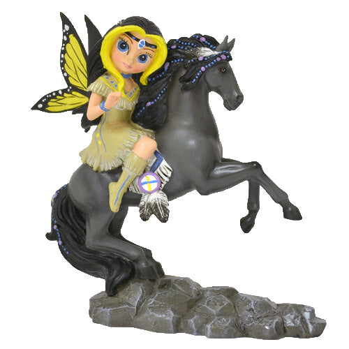 The Hamilton Collection Phoenix Tracker Fairy Spirit Rider Native Horse Statue by Jasmine Becket-Griffith 5-inches - RCE Global Solutions