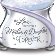 Load image into Gallery viewer, The Bradford Exchange The Love Between Mother and Daughter is Forever Musical Glitter Globe from Mom - RCE Global Solutions
