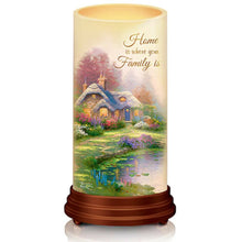 Load image into Gallery viewer, The Bradford Exchange Thomas Kinkade The Light of Home Flameless Wax Candle Set with LED Flames and Remote - RCE Global Solutions
