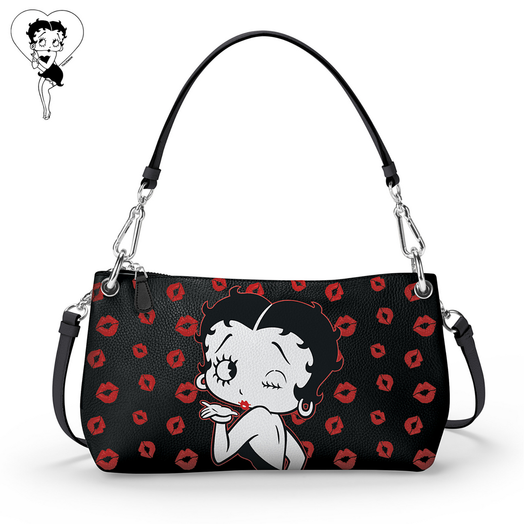 Betty Boop A Wink And A Kiss Convertible Handbag by The Bradford Exchange - RCE Global Solutions