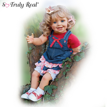 Load image into Gallery viewer, The Ashton - Drake Galleries &quot;Lea And The Summer&quot; Lifelike Child Doll So Truly Real® Poseable Dolls Handcrafted of RealTouch® Vinyl by Acclaimed Artist Monika Gerdes 24-inches - RCE Global Solutions
