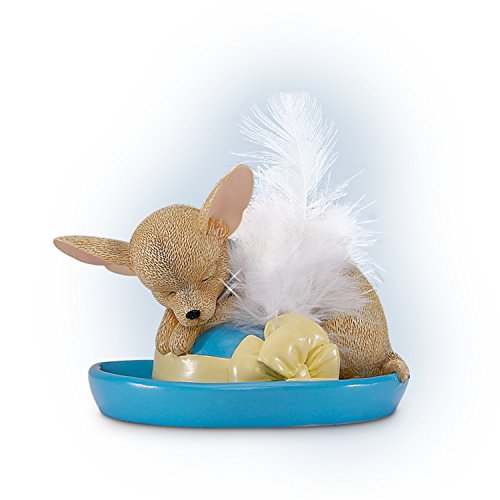 The Hamilton Collection The Feather in My Cup Chihuahua Dog Figurine - RCE Global Solutions