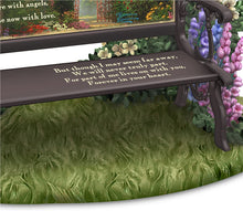 Load image into Gallery viewer, The Hamilton Collection Until We Meet Again Remembrance Sculpture Featuring A Park Bench with Artwork by Artist Thomas Kinkade &amp; Adorned with Sculpted Flowers &amp; Cardinals - RCE Global Solutions
