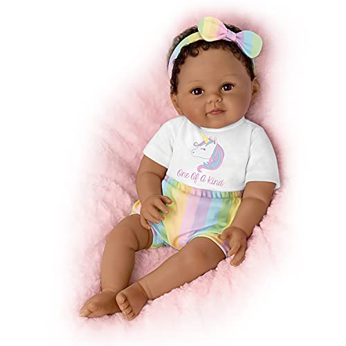 The Ashton - Drake Galleries One of a Kind Ciara So Truly Real® Lifelike Handcrafted in RealTouch® Vinyl Skin with Hand-rooted Hair & Realistic Weighted Doll by Ping Lau 18-inches - RCE Global Solutions