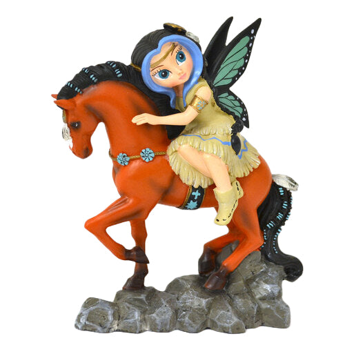 The Hamilton Collection Star Warrior Fairy Spirit Rider Native Horse Statue by Jasmine Becket-Griffith 5-inches - RCE Global Solutions