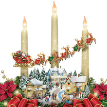 Load image into Gallery viewer, The Bradford Exchange The Lights of Christmas Always In Bloom Illuminated Table Centerpiece by Thomas Kinkade 11.73-inches - RCE Global Solutions
