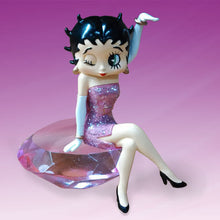 Load image into Gallery viewer, The Bradford Exchange Betty Boop Limited Edition 3.5&quot; Tall Resin Sculpture on Pink Gemstone | Betty Boop Sassy Sophistication Gem Figurine Collection - RCE Global Solutions
