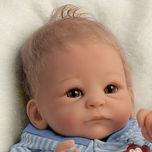 Load image into Gallery viewer, The Ashton - Drake Galleries Benjamin Lifelike So Truly Real® Baby Boy Doll Realistic Weighted Fully Poseable with Soft  RealTouch® Vinyl Skin by Master Doll Artist Tasha Edenholm 17&quot;-inches - RCE Global Solutions
