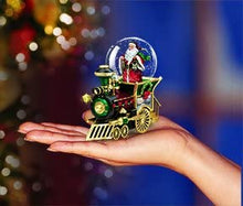 Load image into Gallery viewer, The Bradford Exchange Wonderland Express Miniature Snow Globe Collection: Santa Claus Comin&#39; To Town Christmas Decoration by Thomas Kinkade Issue #1 - RCE Global Solutions
