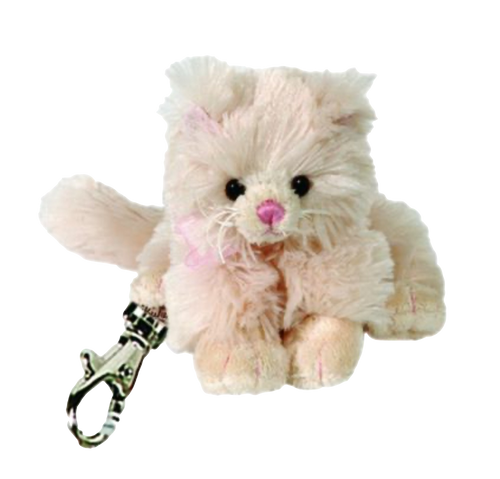 Bukowski Design Guccio Key Ring the Cat Cream Super Soft High Quality Plush Stuffed Animal Toy 3” - RCE Global Solutions