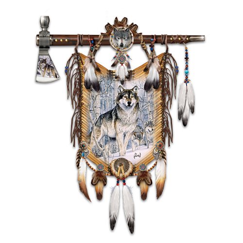 The Bradford Exchange Al Agnew Sacred Sentinels Wolf Art Wall Decor - RCE Global Solutions