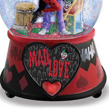 Load image into Gallery viewer, The Bradford Exchange The Joker and Harley Quinn Musical Glitter Globe: Mad Love 5.75&quot;H x 4&quot; Diameter - RCE Global Solutions
