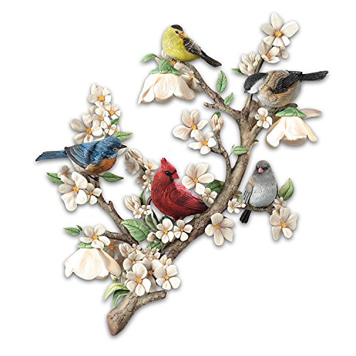 The Bradford Exchange Songbirds Light Up Sculptural Wall Decor with Remote Control - RCE Global Solutions