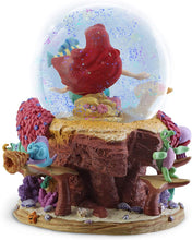 Load image into Gallery viewer, The Bradford Exchange Disney The Little Mermaid Musical Glitter Globe Featuring Ariel and Flounder - RCE Global Solutions
