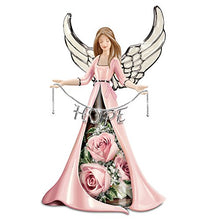 Load image into Gallery viewer, The Bradford Exchange Hope Blossoms Breast Cancer Support Angel Floral Centerpiece 10&quot;-Inches - RCE Global Solutions
