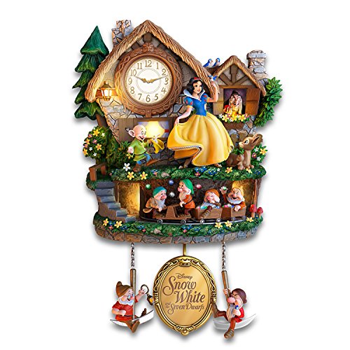 The Bradford Exchange Disney Snow White and The Seven Dwarfs Clock Lights Up with Music and Motion - RCE Global Solutions