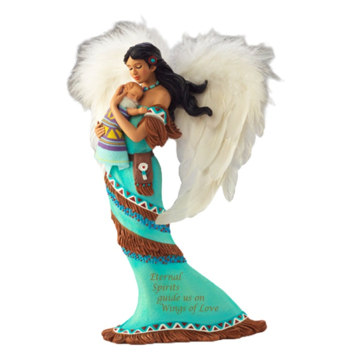 The Bradford Exchange Everlasting Love Native Angel Baby Spirits of Heart Figurine 9-Inches - RCE Global Solutions