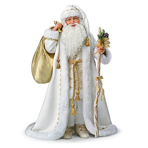 The Ashton - Drake Galleries Karen Vander Logt White Christmas Musical Santa Doll : Lights Up 25