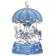 Load image into Gallery viewer, The Bradford Exchange Carousel Music Box with Sentiment for Granddaughter Lights Up - RCE Global Solutions
