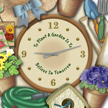 Load image into Gallery viewer, The Bradford Exchange Joy Of Gardening Sculptural Wall Clock - RCE Global Solutions
