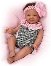 Load image into Gallery viewer, The Ashton - Drake Galleries Alanna with Hand-Rooted Hair So Truly Real® Lifelike &amp; Realistic African American Black Newborn Baby Doll Weighted Fully Poseable 18&quot;-inches - RCE Global Solutions
