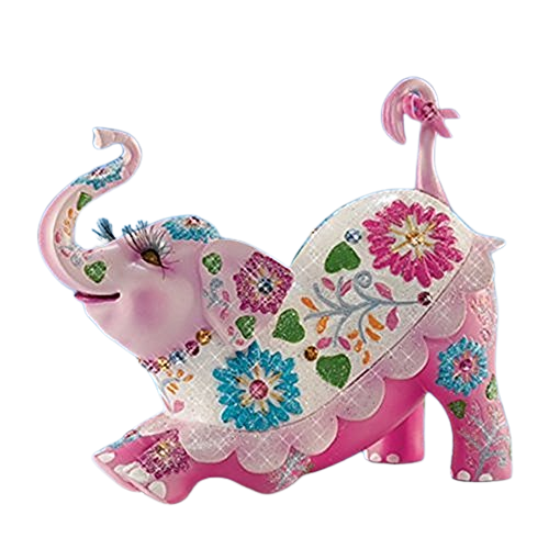 The Hamilton Collection Parade For Peace Reach High For Hope Breast Cancer Support Elephant Figurine 4