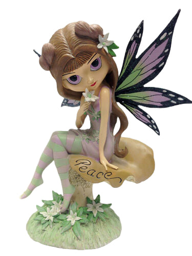 The Bradford Exchange Magical Garden Fairies Collection  Cosmos Fairy of Garden Peace Figurine Issue #2 by Jasmine Becket-Griffith 11.38-inches - RCE Global Solutions
