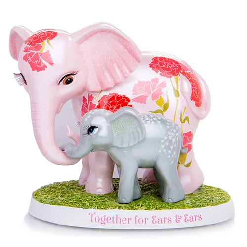 The Hamilton Collection Together For Ears & Ears Unforgettable Love Mother and Child Elephant Figurine by Blake Jensen 3.25-inches - RCE Global Solutions