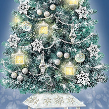 Load image into Gallery viewer, The Bradford Exchange Thomas Kinkade Festival of Lights Illuminated Tabletop Christmas Tree Featuring Snow-Tipped Branches, Pearlescent Garland &amp; Lighted Lantern Ornaments - RCE Global Solutions
