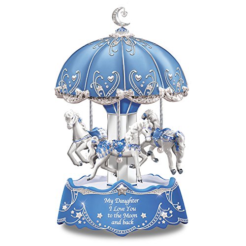 The Bradford Exchange Carousel Music Box for Daughter with Lights and Rotation 8