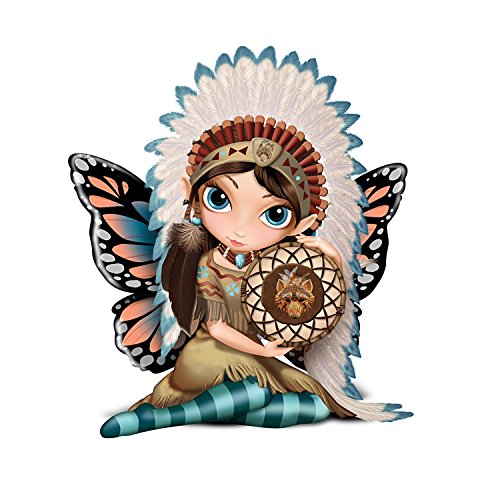 The Hamilton Collection Jasmine Becket-Griffith Midnight Call Fairy Maiden Figurine with Dreamcatcher - RCE Global Solutions