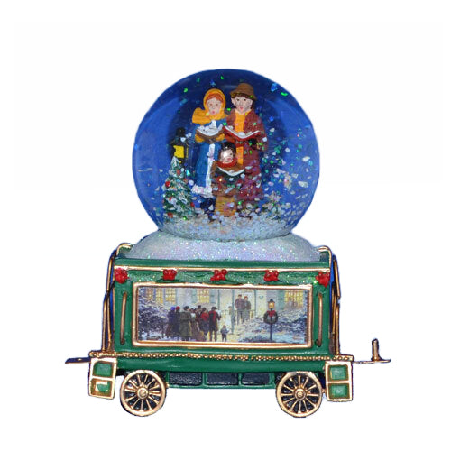 The Bradford Exchange We Wish You A Merry Christmas Wonderland Express Mini Train Snowdome Christmas Decoration by Thomas Kinkade 3.5 to 4.5-inches Issue #7 - RCE Global Solutions