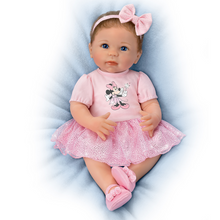 Load image into Gallery viewer, The Ashton - Drake Galleries Sparkle, Shimmer, And Shine! Baby Girl Doll Poseable Weighted Cloth Body and Hand Rooted Hair RealTouch® Vinyl Skin by Master Doll Artist, Linda Murray 18-inches - RCE Global Solutions
