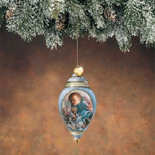 Load image into Gallery viewer, The  Bradford Exchange Baby&#39;s First Christmas Porcelain Ornament Baby Boy Decorations Pack of 2 - RCE Global Solutions
