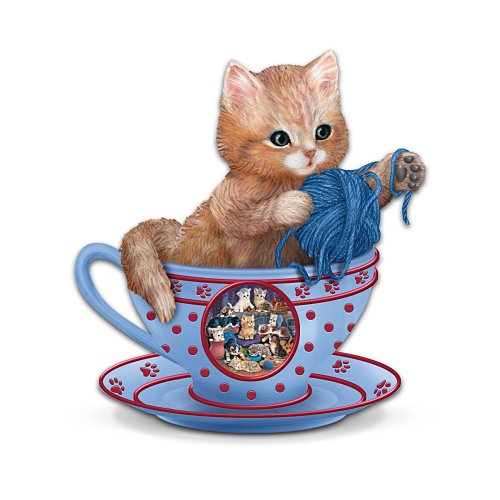 The Hamilton Collection Jurgen Scholz Frisky Business Kitten Figurine - RCE Global Solutions