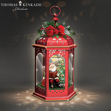 Load image into Gallery viewer, The Bradford Exchange Merry Christmas To All Storytelling Sculpted Santa Illuminating Lantern by Thomas Kinkade 14.5-inches - RCE Global Solutions
