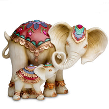 Load image into Gallery viewer, The Hamilton Collection Trunks of Love Mother and Child Elephant Statue Decor Figurine Set with Swarovski Crystals 8.5&quot;-inches - RCE Global Solutions
