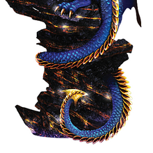 Load image into Gallery viewer, The Bradford Exchange Mystic Treasures Illuminated LED Ancient Dragon Sculpture With Hand Applied Metallic Paints Golden Accents and Faux Jewels 11&quot;-Inches - RCE Global Solutions
